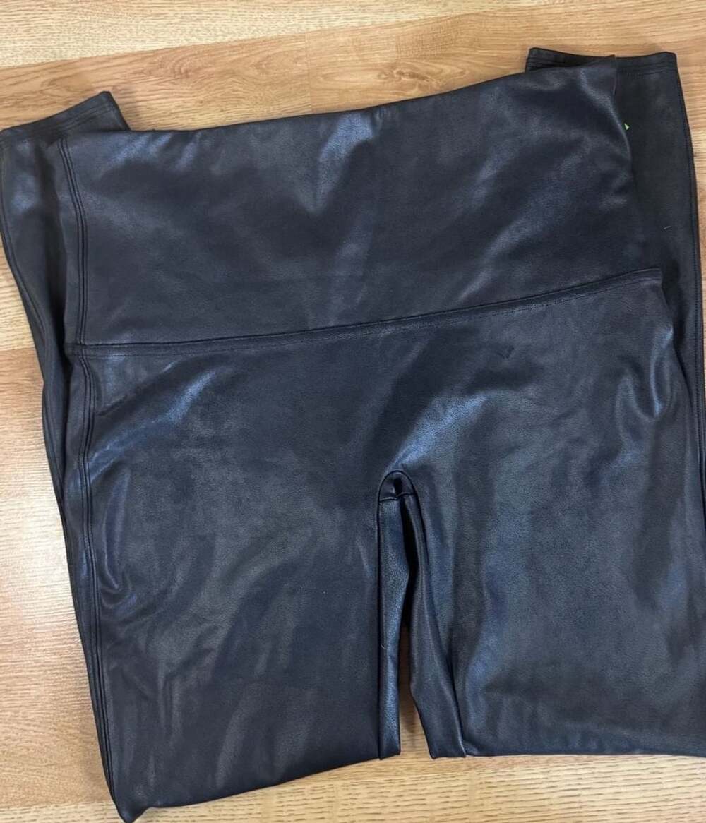 Spanx Faux Leather Leggings Black